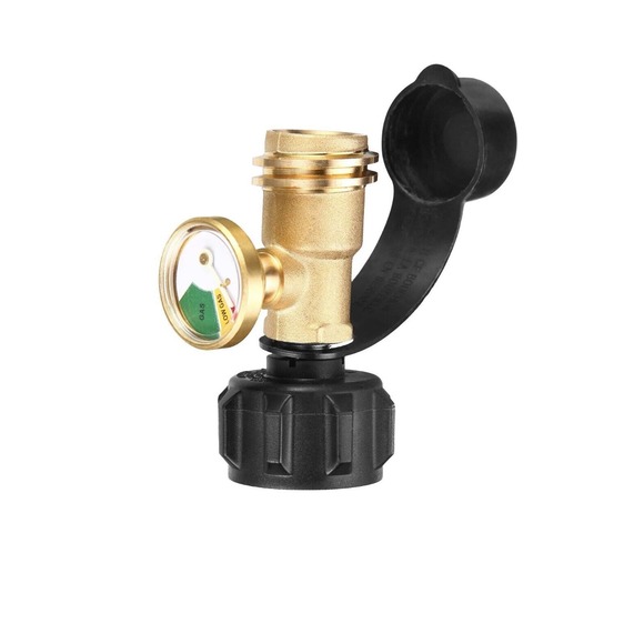 Propane Tank Gauge RV Pressure Brass Adapter Gas Level Meter Grill RV Indicator - Picture 13 of 16